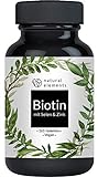 Biotin + Selen + Zink für Haut, Haare & Nägel - 365 vegane Tabletten - Premium Verbindungen z.B. von Albion® - Ohne Magnesiumstearat, laborgeprüft, hergestellt in Deutschland