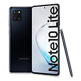 Samsung Galaxy Note 10 Lite - Smartphone 6.7'/17cm - Cam (12+12+12)/32Mpx - 128GB - 6GB RAM - 4G- Dual SIM - Aura Black [Italienische Version], Schwarz