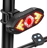 Fahrrad Hecklicht mit Horn 120db Wasserdichtes Fahrradrücklicht USB Wiederaufladbares Rücklicht ​mit Fernbedienung