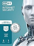 ESET Internet Security 2022 | 3 Geräte | 1 Jahr | Windows (11, 10, 8 und 7), macOS oder Android | Aktivierungscode in Standardverpackung