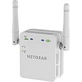 Netgear WLAN Repeater WN3000RP WLAN Verstärker, N300 WiFi, Abdeckung 1 bis 2 Räume & 10 Geräte, Geschwindigkeit bis 300 MBit/s, WPS, kompaktes Desig