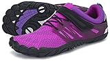 SAGUARO Barfußschuhe Damen Outdoor Zehenschuhe Traillaufschuhe Atmungsaktiv Fitnessschuhe Minimalistische St.2 Violett 39
