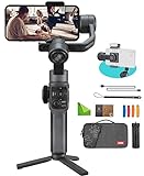 Zhiyun Smooth 5 Combo 3-Axis Focus Pull & Zoom Capability Handheld Smartphone Gimbal Stabilizer, Compatible with iPhone 13 Pro Max Mini 12 11 XS X XR 8 7 6 Plus Samsung Galaxy S8+ S8 S7 S6 S5