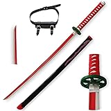 Halloween Cosplay Demon Slayer Schwert requisiten, Holz Anime Samurai Schwert Katana, handgefertigtes Bambus klingen-Spielzeug, eine Vielzahl von Charakterstilen zur Auswahl (104cm) ( Color : Kamado N