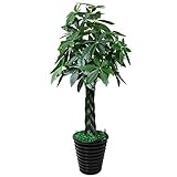 Living Equipment Tree für Indoor Outdoor Fake Tree Pflanzendekoration Topf Zimmerpflanzen Bonsai Pflanze für Gartendekoration Pflanzen (Größe: 130cm (ohne ba