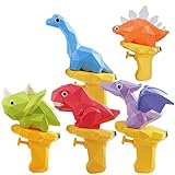 Wasserpistole Kinder，5 Pack Kinderspielzeug für draußen Wasserpistole Strandspielzeug Dinosaurier Wasserpistole Wasserpistole Wasserspray Dinosaurier