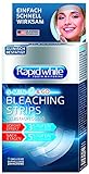 Rapid White White Express Bleaching Strips, 8 Bleaching Sachets, für Weißere Zähne in Nur 4 Tagen, Sichtbare Zahnaufhellung für Zuhause, ohne Wasserstoffperoxid