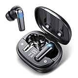 Bluetooth Kopfhörer, Kopfhörer Kabellos Bluetooth 5.3 HiFi Stereoklang, In-Ear Kopfhörer Kabellos mit Mic, 42 Stunden Wiedergabezeit, LED-Stromanzeige, IPX7 wasserdicht, USB-C-Laden für Arbeit/Sport