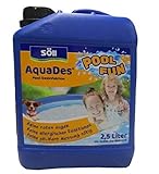 Söll 14707 AquaDes Pool-Desinfektion flüssig 2,5 l - wirksame Poolreinigung Wasserpflege gegen Bakterien und Keime zur Desinfektion von Pool Whirlpool Kinderplanschbecken Swimmingpool Schwimmbecken