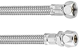 Cornat Flexibler Verbindungsschlauch - 300 mm Länge - 3/8 Zoll IG, Ø 10 mm - Hochwertige Edelstahl-Umflechtung / Anschlussschlauch für Wasserhahn / Armaturenschlauch / Flexschlauch / T317330270