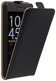 mumbi Tasche Flip Case kompatibel mit Sony Xperia X Performance Hülle Handytasche Case Wallet, schwarz