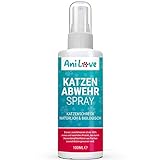 AniLove Katzen Abwehr Spray | Katzenschreck Spray natürlich und biologisch | Fernhaltespray Katzen innen und außen (1 Flasche je 100 ml)