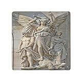 DECISAIYA Retro Blechschild Skulpturenkomposition an der Fassade der Opéra Garnier,Paris Geschenk-Idee für Nostalgie-Fans,aus Metall,Vintage-Dekoration,30x30cm
