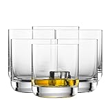 SCHOTT ZWIESEL Whiskyglas Convention (6er-Set), geradliniger Tumbler für Whisky, spülmaschinenfeste Tritan-Kristallgläser, Made in Germany (Art.-Nr. 175531)