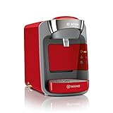 Tassimo Suny Kapselmaschine TAS3208 Kaffeemaschine by Bosch, über 70 Getränke, vollautomatisch, geeignet für alle Tassen, nahezu keine Aufheizzeit, 1300 W, rot/anthrazit