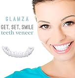 AEU 2 Paare Zähne Veneers Zahnprothese Extra Dünn Comfort Fit Perfect Sicherer Provisorischer Zahnersatz Ober Und Unterkiefer Für Schöne Smile Zähne Furniere Einheitsgröße Für Männer Und Frauen