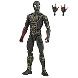QWYU Marvel Legends Spider Man No Way Home Black Gold Suit Actionfigur Spielzeug Puppe Modell