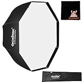 GODOX Softbox 120cm 47in Achteckige Schirm Softboxen Reflektor für Speedlite Studio Blitz Monolight Kamerablitz Blitzgerät Portrait Studioblitzleuchte (SB-UBW120CM)