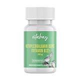 Vitabay Vitamin B12 Depot 1000 mcg • 60 vegane Lutschtabletten • Methylcobalamin • Hochdosiert • Mit Him­beer­ge­schmack • Zahnfreundlich • Made in Germany