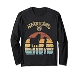 Heartland Retro Vintage Sonnenuntergang Langarmshirt