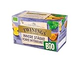 Twinings Bio Innere Stärke Kräuter-Tee - kräftige Bio Kräuter-Teemischung mit Pfefferminze, Ingwer, Kurkuma verfeinert mit Süßholz, 20 Tee-Beute, 40 g