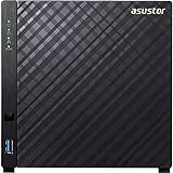 Asustor AS1004T V2 4-Bay NAS System (Marvell ARMADA-385 1.6GHz Dual-Core, 512 MB RAM, 1x Gigabit-LAN, 2x USB 3.0, Hardwareverschlüsselung, Raid 0, 1, JBOD)