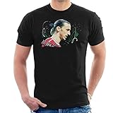 VINTRO Zlatan Ibrahimovic Herren T-Shirt Original Portrait von Sidney Maurer Professionell Bedruckt Gr. L, Schwarz