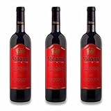 MILDIANI Weinpaket – drei erstklassige Weine: Khvanchkara lieblicher Rotwein aus Georgien (3 x 0.75 l)