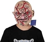 KCGNBQING Halloween Rote Augen Zombie Latex Maske Mid-Autumn-Partei-Leistung-Kugel-Bar Umwelt Mask Halloween-Maske
