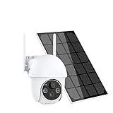 YXLJSJY Drahtlose Überwachungskamera Sonnenkollektor-Kamera Q01 Überwachungskameras mit WLAN 3mp. Outdoor-Sicherheitskamera wasserdicht for Sicherheit und Schutz Mit PTZ-Kamera und Bewegungserkennung