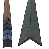 10€/m WPC Winkelleiste Abschlussleiste Abdeckleiste Terrassendielen Leiste 48x48mm Terrassendielen Abdeckung (145cm x 4,8 x 4,8, dunkelgrau)