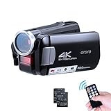 ORDRO 4K Camcorder Videokamera Mini IR Nachtsicht Kamera Full HD 1080P 60FPS 3,0 Zoll IPS Touchscreen YouTube Vlogging Camcorder für Anfänger
