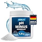 AGUALEVE® pH Minus Granulat 1,5kg *NEU* | senkt den pH-Wert punktgenau | für Pools, Aufstellpools, Whirlpools jeder Art und Größe | Markenqualität Made in Germany | mit Note 1,2 g