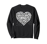 Glücksspiel Bingo Herz Bingospieler Liebe Lotterie Bingo Sweatshirt