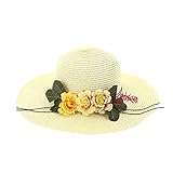 XIANUOJI Lustige Hüte Damenhut mit Sun Sun Beach Cover Hat Shade Hat Protection Visor Baseball Caps (White, One Size)
