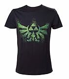 Nintendo T-Shirt -S- Grünes Zelda Logo, schwarz