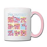 Spreadshirt Pink Panther Paulchen's Mimik Tasse Tasse zweifarbig, Weiß/Pink