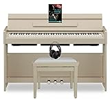 Yamaha YDP-S34 WA Arius Digitalpiano (88 Tasten auf GHS-Tastatur & mit Yamaha CFX-Tonerzeugung, Set mit passender Pianobank, Komfort-Kopfhörer & Klavierschule, ideal für Anfänger & Profis) Weißesche