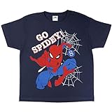 Marvel Comics Spiderman Go Spidey Jungen T-Shirt Navy 2-13 Jahre, Kinderkleidung, Avengers, Spiderman Kinder Top, Kleinkind bis Teenager, Jungen Geburtstagsgeschenkidee