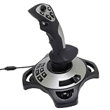 PC-Flugsimulations-Joystick, USB-Gaming-Flugsimulator-Gamecontroller mit Vibrationsfunktion und Drosselklappensteuerung, Kabelgebundener Gamepad-Flug-SIM-Stick für Serie X S