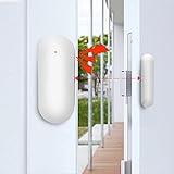 PGST Kabellos Smart WLAN Türfenstersensor, Niedriger Energie Tür&Fensteralarm kompatibel mit Alexa/Google-Assistent, Auto Erkennung passt für Türen, Fenster und Schränke, Wohnungen und Büro