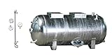 Druckbehälter Druckkessel 100-300 L 6 b mit Zubehör liegend verzinkt Druckwasserkessel Hauswasserwerk (150 L)