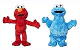 Elmo & Cookie Monster 20 cm super weiches Plüsch, mit Etiketten, 2 Stück