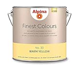 Alpina 2,5 L. Finest Colours, edelmatte Wandfarbe, No. 30 Warm Yellow