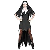 W WIDMANN MILANO Party Fashion - Kostüm Horror Nonne, Kleid, Zombie, Gothic, Hallow
