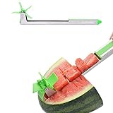 HUISHENG Windmühle Wassermelonen Schneider, Melonen Cutter Kugelausstecher, Küchen Messer ObstSchneider und Servierer