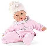 Götz 1320588 Muffin Traumblume Puppe - 33 cm Babypuppe mit blauen Schlafaugen, ohne Haare und Weichkörper - 4-teiliges Set - ab 18 Monaten