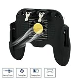 Mobile Game Controller for PUBG with Cooling Fan 4 in 1 Gamepad L1R1 Aim and Fire Triggers for iPhone & Android Smartphones Fornite Knives Out etc.