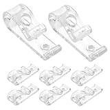 PRETYZOOM 8St Vorhangzugperlenhaken Rollo zieht Rollen Lamellen von Vertikaljalousien Gardinendraht Rollos roulladenklemmen rolladen Rollclips Blindschnursicherung Acryl Transp