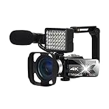 Go Pro Videokamera Camcorder, 4K WLAN -Nachtsicht 5 6mp Eingebaute Füllhell-Touchs-Screen-Vlogging for Webcam-Kamera (Bundle : Standard, Color : K1 Gray Camera kit)